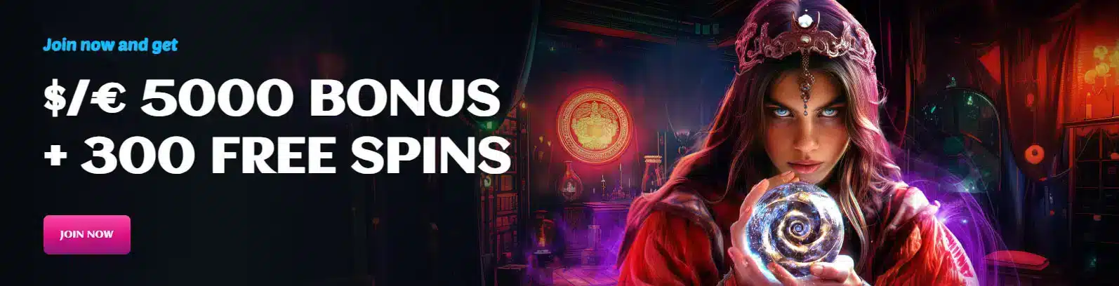 Spinsup Casino Bonus plus free spins Banner